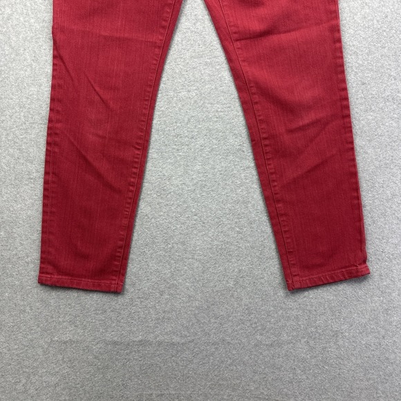 Ann Taylor Loft Women's Red Jeans Modern Straight Size 10 - Picture 2 of 9